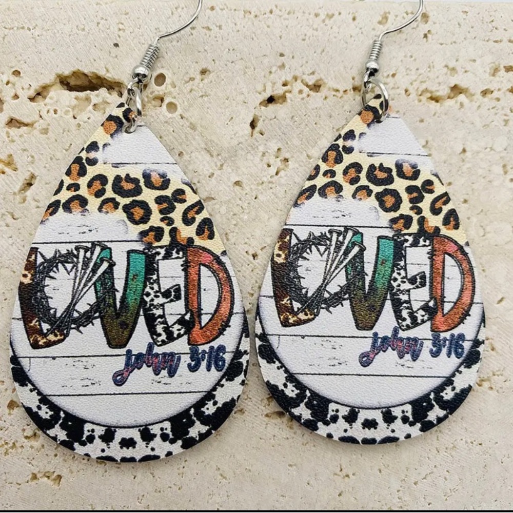 LOVED Faux Leather Earrings!!